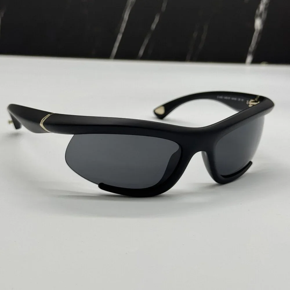 NEW BURBERRY BE4462 345287 SUNGLASSES BLACK UNISEX BE4462 3452/87 FABRIC CHAIN